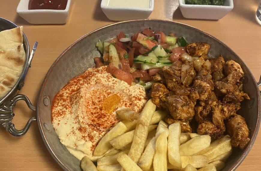 chicken schawarma platter