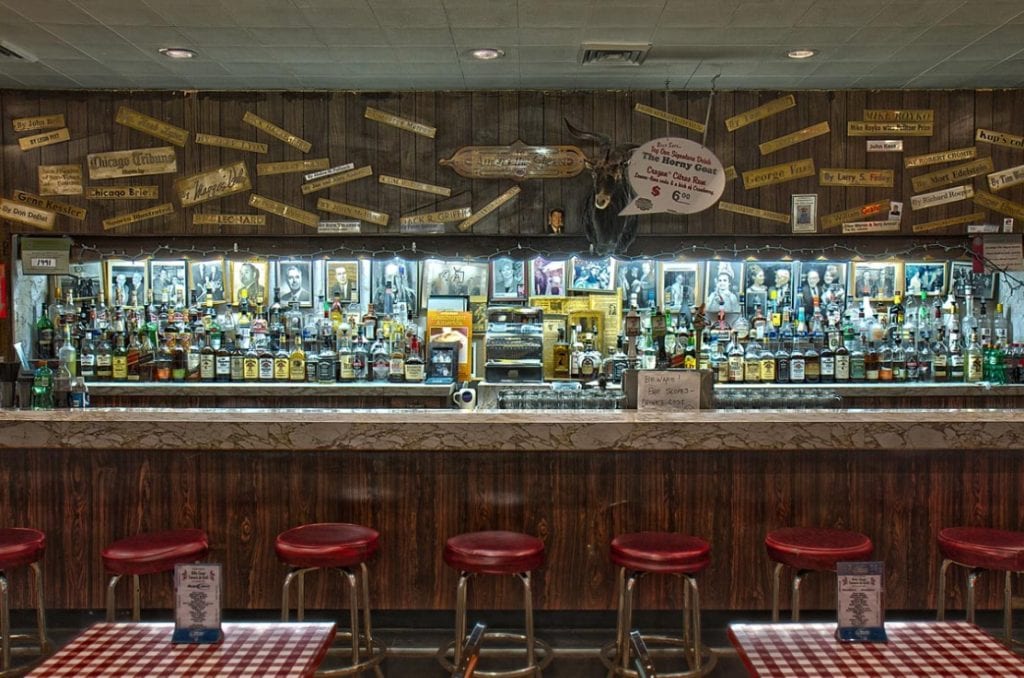 Bar at the Billy Goat Tavern