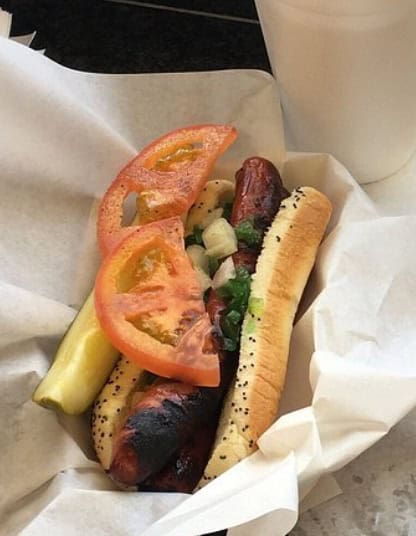Chicago dog from The Wiener's Circle