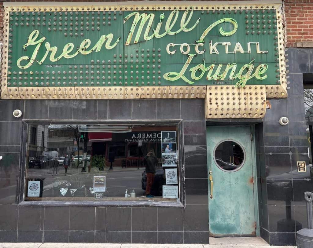 Exterior of Green Mill Cocktail Lounge
