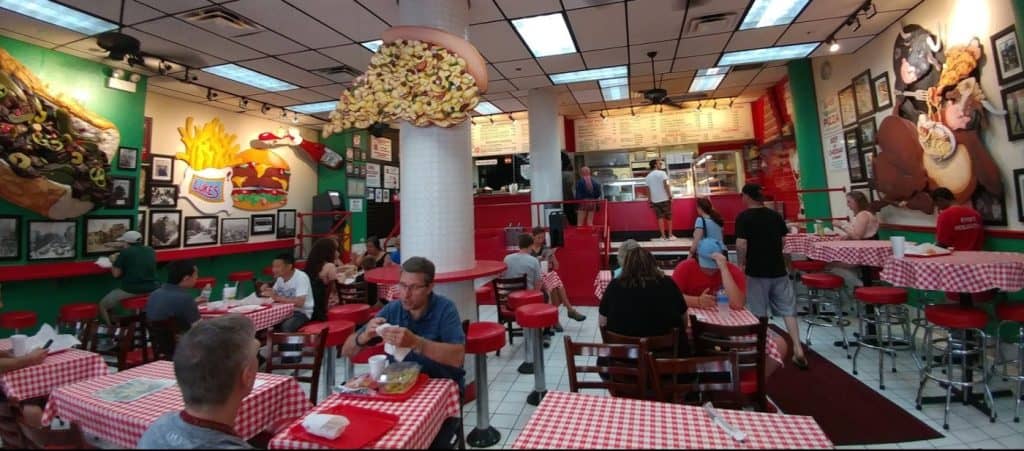 Interior of Luke's Sandwiches