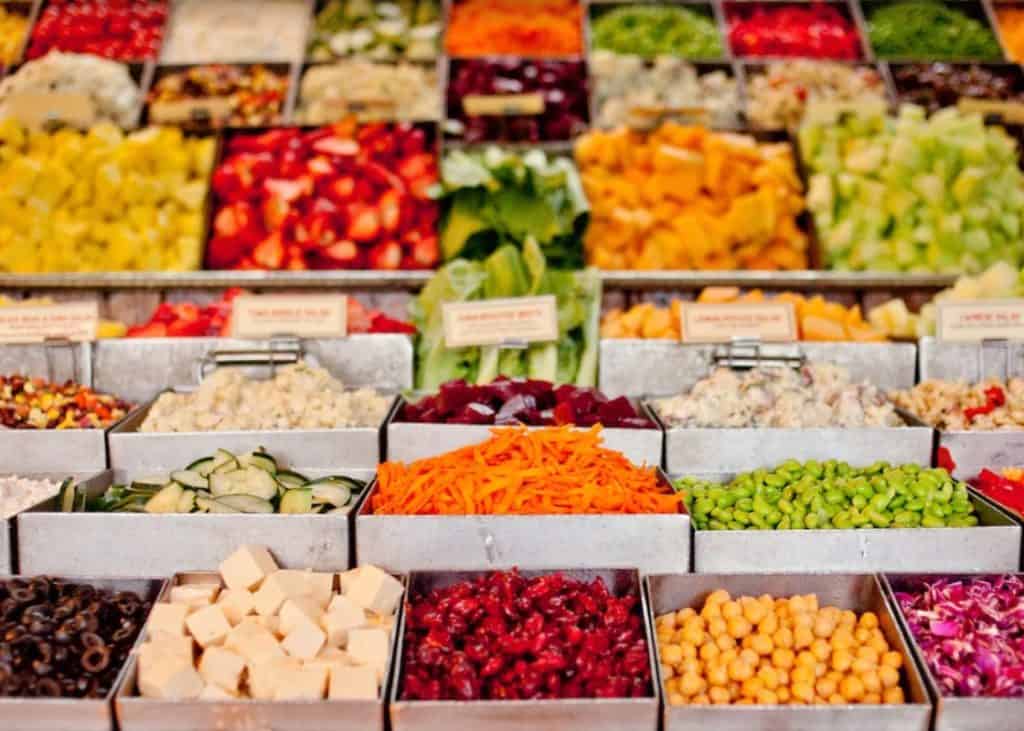 RJ Grunts famous salad bar