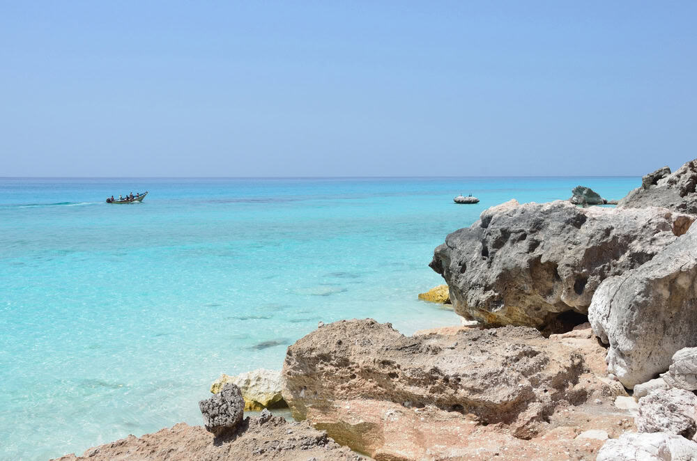 Socotra, the shore of the Arabian Sea